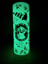 Load image into Gallery viewer, 20 oz Tumbler Laser Engraved- Oogie Boogie Glow in the Dark-