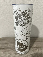 Load image into Gallery viewer, 20 oz Tumbler Laser Engraved- Oogie Boogie Glow in the Dark-