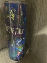 Load image into Gallery viewer, 20 oz Graphic Tumbler- Beetle Juice Creepy
