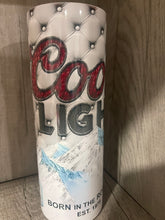 Load image into Gallery viewer, 20 oz Graphic Tumbler- Coors Light Cushion
