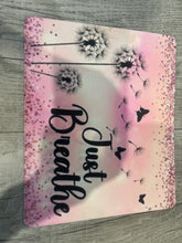 Load image into Gallery viewer, Graphic Mouse Pad- Dandelion Butterfly Just Breathe
