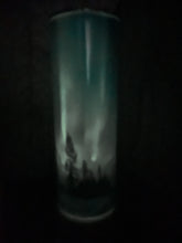 Load image into Gallery viewer, 20 oz Graphic Glow in the Dark Tumbler- Forest Scene
