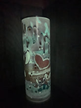 Load image into Gallery viewer, 20 oz Graphic Glow in the Dark Tumbler-  Stitch in love
