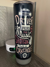 Load image into Gallery viewer, 20oz Skinny tumbler- Bluetooth speaker- Supernatural ( Driver Picks the Music)
