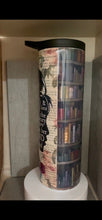 Load image into Gallery viewer, 30oz Skinny tumbler with Dual Lids- Girls who love books/ Find her soul
