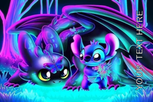 Load image into Gallery viewer, 20 oz Graphic Glow in the Dark Tumbler-  Dragon and Stitch
