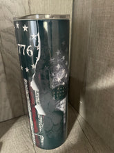 Load image into Gallery viewer, 20 oz Graphic Tumbler-We the people 1776 Skull
