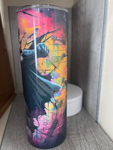 Load image into Gallery viewer, 20 oz Graphic Tumbler- Batman busting Through Wall
