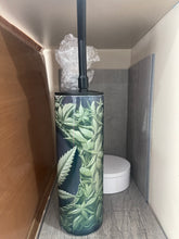 Load image into Gallery viewer, 20 oz Graphic Cold Smoke Hookah (Bong)- 3D Pot Leaf Green

