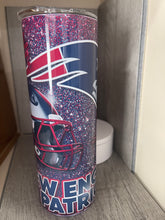 Load image into Gallery viewer, 20 oz Graphic Tumbler- Patriots Football
