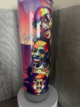 Load image into Gallery viewer, 20oz Skinny tumbler- Bluetooth speaker- 90's Rappers Snoop, Dre, Tupac
