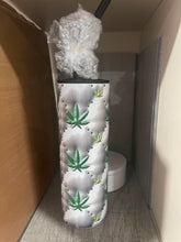 Load image into Gallery viewer, 20 oz Graphic Cold Smoke Hookah (Bong)- 3D Pot Leaf
