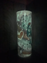 Load image into Gallery viewer, 20 oz Graphic Glow in the Dark Tumbler-  Stitch in love
