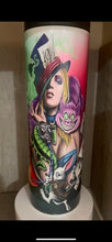 Load image into Gallery viewer, 30oz Skinny Tumbler with Dual Lids- Alice Mad Hatter
