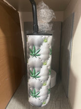 Load image into Gallery viewer, 20 oz Graphic Cold Smoke Hookah (Bong)- 3D Pot Leaf
