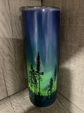 Load image into Gallery viewer, 20 oz Graphic Glow in the Dark Tumbler- Forest Scene
