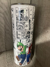 Load image into Gallery viewer, 20 oz Graphic Tumbler-  Mario Comic
