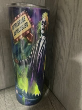 Load image into Gallery viewer, 20 oz Graphic Tumbler- Beetle Juice Creepy
