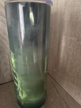 Load image into Gallery viewer, 20 oz Graphic Tumbler- Eerie Green Pirate Ship and Mermaid
