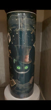 Load image into Gallery viewer, 30oz Skinny Tumbler with Dual Lids- Alice Mad Hatter
