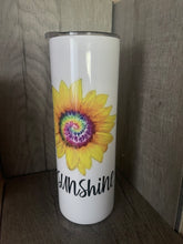 Load image into Gallery viewer, 20 oz Tumbler Peace Love Sunshine
