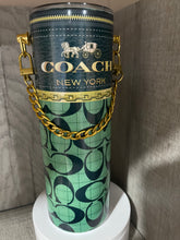 Load image into Gallery viewer, 20 oz Graphic Tumbler- Coach with chain
