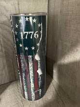 Load image into Gallery viewer, 20 oz Graphic Tumbler-We the people 1776 Skull
