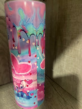 Load image into Gallery viewer, 20 oz Graphic Glow in the Dark Tumbler-  Stitch in love

