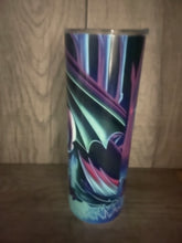 Load image into Gallery viewer, 20 oz Graphic Glow in the Dark Tumbler-  Dragon and Stitch

