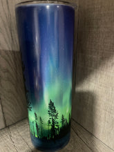 Load image into Gallery viewer, 20 oz Graphic Glow in the Dark Tumbler- Forest Scene
