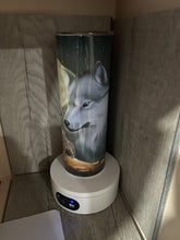 Load image into Gallery viewer, 20 oz Graphic Tumbler-  Wolves Howling at The Moon
