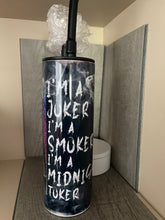 Load image into Gallery viewer, 20 oz Graphic Cold Smoke Hookah (Bong)- Midnight Toker
