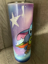 Load image into Gallery viewer, 20 oz Graphic Tumbler- Stitch baby Yoda
