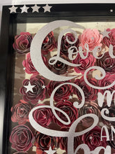 Load image into Gallery viewer, Handmade Flower shadow box- Love you to the moon and back

