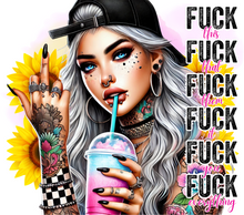 Load image into Gallery viewer, 20 oz Graphic Tumbler-  Sarcasm Girl 1
