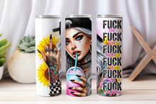 Load image into Gallery viewer, 20 oz Graphic Tumbler-  Sarcasm Girl 1
