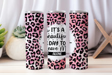 Load image into Gallery viewer, 20 oz Graphic Tumbler- Sarcasm Funny cheetah 28
