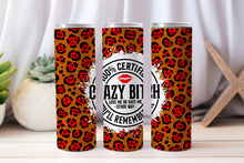 Load image into Gallery viewer, 20 oz Graphic Tumbler- Sarcasm Funny cheetah 40
