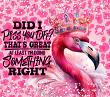 Load image into Gallery viewer, 20 oz Graphic Tumbler- Sarcasm Funny flamingo 41
