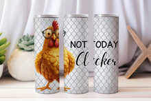 Load image into Gallery viewer, 20 oz Graphic Tumbler- Sarcasm Funny chicken 43
