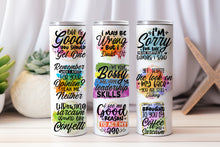Load image into Gallery viewer, 20 oz Graphic Tumbler- Sarcasm Funny phrase 44
