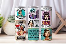 Load image into Gallery viewer, 20 oz Graphic Tumbler- Sarcasm Funny phrases 55
