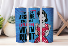 Load image into Gallery viewer, 20 oz Graphic Tumbler- Sarcasm Funny phrase 62
