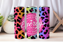 Load image into Gallery viewer, 20 oz Graphic Tumbler- Sarcasm cheetah 9
