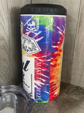 Load image into Gallery viewer, Can Cooler- 4 in 1- Graphic Tumbler- Beautiful Disaster Rainbow
