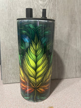 Load image into Gallery viewer, 22 oz Graphic Cold Smoke Hookah (Bong)- Pot Leaf Design
