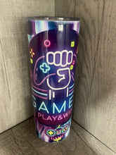 Load image into Gallery viewer, 20 oz Graphic Tumbler- Gamer Level Up
