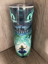 Load image into Gallery viewer, 20 oz Graphic Tumbler- Alice in Wonderland- Cheshire Cat
