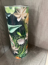 Load image into Gallery viewer, Graphic 20 oz Tumbler- Gogru with floral Setting
