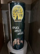 Load image into Gallery viewer, 20 oz Graphic Tumbler- A girl who loves hocus pocus
